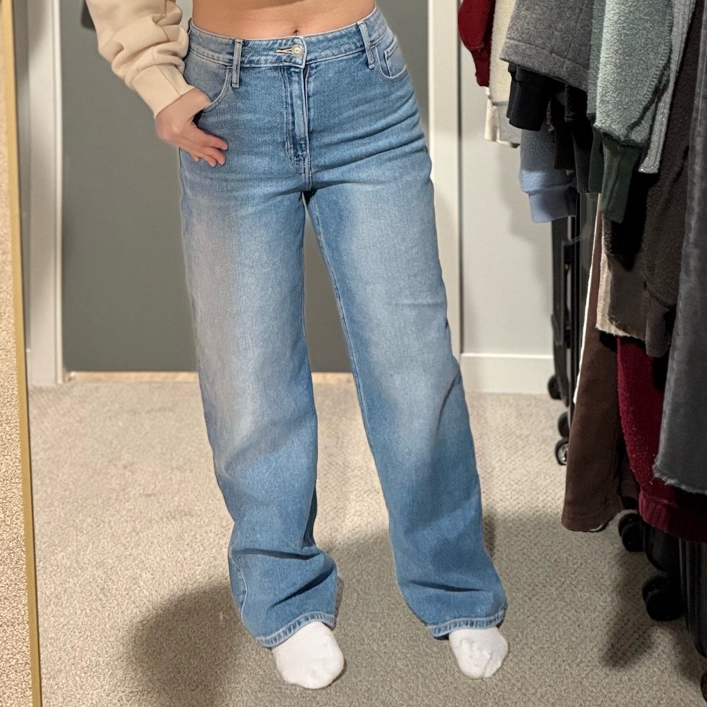 Hollister Light Blue Straight Leg Jeans
